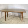 TAVOLO PRANZO DESIGN ANNI 60 ATTR Ico Parisi LEGNO VETRO TABLE VINTAGE