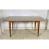 TAVOLO PRANZO DESIGN ANNI 60 ATTR Ico Parisi LEGNO VETRO TABLE VINTAGE