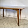 TAVOLO PRANZO DESIGN ANNI 60 ATTR Ico Parisi LEGNO VETRO TABLE VINTAGE