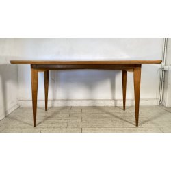 TAVOLO PRANZO DESIGN ANNI 60 ATTR Ico Parisi LEGNO VETRO TABLE VINTAGE
