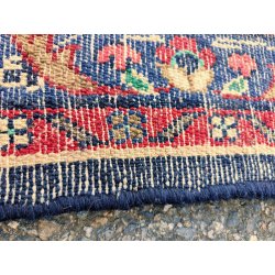 ANTICO TAPPETO PERSIANO 730x84 cm PASSATOIA LANA ROSSO BLU ORIENTALE HALL RUNNER