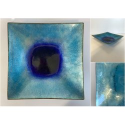 CENTROTAVOLA SVUOTATASCHE DESIGN De Poli  RAME SMALTO GRAN FUOCO MID-CENTURY '65