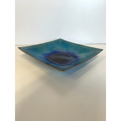 CENTROTAVOLA SVUOTATASCHE DESIGN De Poli  RAME SMALTO GRAN FUOCO MID-CENTURY '65