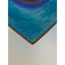 CENTROTAVOLA SVUOTATASCHE DESIGN De Poli  RAME SMALTO GRAN FUOCO MID-CENTURY '65