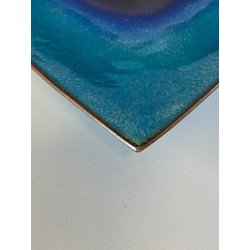 CENTROTAVOLA SVUOTATASCHE DESIGN De Poli  RAME SMALTO GRAN FUOCO MID-CENTURY '65