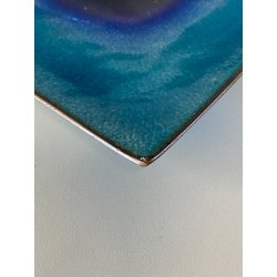 CENTROTAVOLA SVUOTATASCHE DESIGN De Poli  RAME SMALTO GRAN FUOCO MID-CENTURY '65