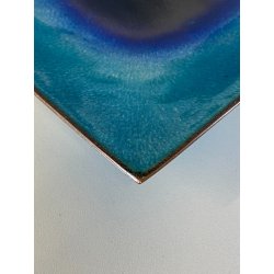 CENTROTAVOLA SVUOTATASCHE DESIGN De Poli  RAME SMALTO GRAN FUOCO MID-CENTURY '65