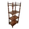 ANTICA ETAGERE Luigi Filippo EPOCA 800 consolle LEGNO NOCE LIBRERIA 4 RIPIANI