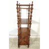 ANTICA ETAGERE Luigi Filippo EPOCA 800 consolle LEGNO NOCE LIBRERIA 4 RIPIANI