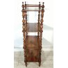 ANTICA ETAGERE Luigi Filippo EPOCA 800 consolle LEGNO NOCE LIBRERIA 4 RIPIANI
