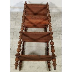 ANTICA ETAGERE Luigi Filippo EPOCA 800 consolle LEGNO NOCE LIBRERIA 4 RIPIANI