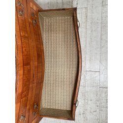 ANTICO COMO intarsiato LUIGI XV 3 CASSETTI epoca '900 legno NOCE CASSETTIERA