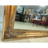 GRANDE ANTICA SPECCHIERA epoca 1800 CORNICE IMPERO 102x130 LEGNO DORATA SPECCHIO