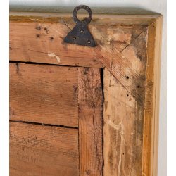 GRANDE ANTICA SPECCHIERA epoca 1800 CORNICE IMPERO 102x130 LEGNO DORATA SPECCHIO