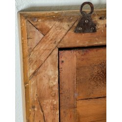 GRANDE ANTICA SPECCHIERA epoca 1800 CORNICE IMPERO 102x130 LEGNO DORATA SPECCHIO