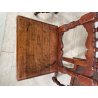 LOTTO 4 SEDIE ANTICHE ROCCHETTO LEGNO NOCE EPOCA '800  TAVOLO PRANZO TORNITE