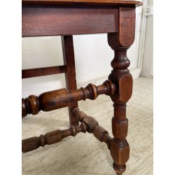 LOTTO 4 SEDIE ANTICHE ROCCHETTO LEGNO NOCE EPOCA '800  TAVOLO PRANZO TORNITE