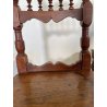LOTTO 4 SEDIE ANTICHE ROCCHETTO LEGNO NOCE EPOCA '800  TAVOLO PRANZO TORNITE