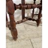 LOTTO 4 SEDIE ANTICHE ROCCHETTO LEGNO NOCE EPOCA '800  TAVOLO PRANZO TORNITE