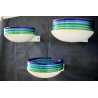 SET 3 LAMPADA PARETE LEUCOS Febo DESIGN Toso Pamio WALL LAMP MURANO GLASS 60/70s
