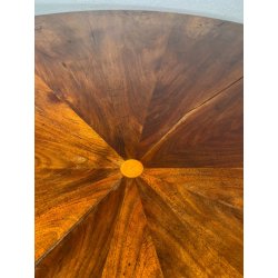 ANTICO TAVOLO PRANZO  ROTONDO ø 107 cm epoca 1800 legno NOCE OLD WOOD TABLE