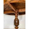 ANTICO TAVOLO PRANZO  ROTONDO ø 107 cm epoca 1800 legno NOCE OLD WOOD TABLE