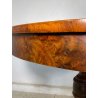 ANTICO TAVOLO PRANZO  ROTONDO ø 107 cm epoca 1800 legno NOCE OLD WOOD TABLE
