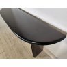 TAVOLO CONSOLLE LACCATO NERO OVALE MODERNARIATO DESIGN ANNI 70 PIANO RIBALTA