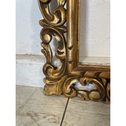 ANTICA CORNICE BAROCCO DORATA LEGNO SCOLPITO 60 cm x 70 cm EPOCA '900 quadro old