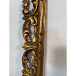 ANTICA CORNICE BAROCCO DORATA LEGNO SCOLPITO 60 cm x 70 cm EPOCA '900 quadro old