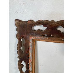 ANTICA CORNICE BAROCCO DORATA LEGNO SCOLPITO 60 cm x 70 cm EPOCA '900 quadro old