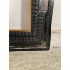 ANTICA CORNICE GUILLOCHE NERA LEGNO 72 cm x 91 cm EPOCA '900 quadro old SPECCHIO