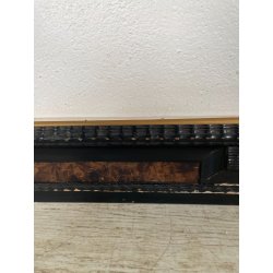 ANTICA CORNICE GUILLOCHE NERA LEGNO 72 cm x 91 cm EPOCA '900 quadro old SPECCHIO