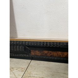 ANTICA CORNICE GUILLOCHE NERA LEGNO 72 cm x 91 cm EPOCA '900 quadro old SPECCHIO