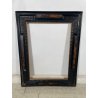 ANTICA CORNICE GUILLOCHE NERA LEGNO 72 cm x 91 cm EPOCA '900 quadro old SPECCHIO