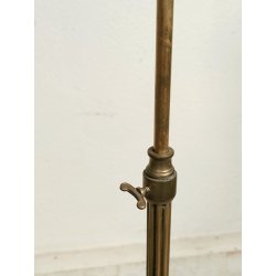 ANTICO PORTA CAPPELLO DA TERRA epoca 900 OTTONE LEGNO Estensibile CAPPELLIERA