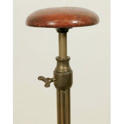 ANTICO PORTA CAPPELLO DA TERRA epoca 900 OTTONE LEGNO Estensibile CAPPELLIERA