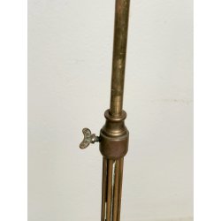 ANTICO PORTA CAPPELLO DA TERRA epoca 900 CAPPELLIERA Estensibile OTTONE LEGNO