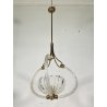 LAMPADARIO SOSPENSIONE 1940 OTTONE VETRO MURANO BAROVIER&TOSO VINTAGE LAMP GLASS