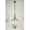 LAMPADARIO SOSPENSIONE 1940 OTTONE VETRO MURANO BAROVIER&TOSO VINTAGE LAMP GLASS