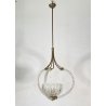 LAMPADARIO SOSPENSIONE 1940 OTTONE VETRO MURANO BAROVIER&TOSO VINTAGE LAMP GLASS