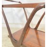 CARRELLO BAR LEGNO VETRO DESIGN ATTR. CESARE LACCA ANNI 70 ITALY BAR TROLLEY