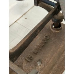 ANTICA PICCOLA BILANCIA 2 PIATTI PESA FERRO BATTUTO epoca '800 FORCE 15 KILOG