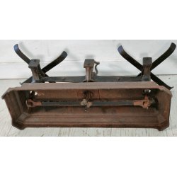 ANTICA PICCOLA BILANCIA 2 PIATTI PESA FERRO BATTUTO epoca '800 FORCE 15 KILOG
