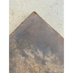 ANTICO DIPINTO OLIO A. Rosa PAESAGGIO ALPINO GHIACCIAI MONTAGNE DIVISIONISTA