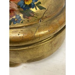 SCULTURA MORETTO VENEZIANO GONDOLIERE LEGNO SCOLPITO DORATO DIPINTO SMALTO '800