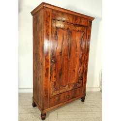 ANTICO ARMADIO BIEDERMEIER epoca 800 APPENDIABITI GUARDAROBA LEGNO NOCE 1 ANTA