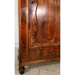 ANTICO ARMADIO BIEDERMEIER epoca 800 APPENDIABITI GUARDAROBA LEGNO NOCE 1 ANTA