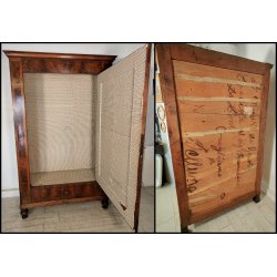 ANTICO ARMADIO BIEDERMEIER epoca 800 APPENDIABITI GUARDAROBA LEGNO NOCE 1 ANTA