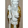 GRANDE COPPIA STATUE CINESI BUDDISTE DIO SHOULAO QUAN YIN porcellana SCULTURA 